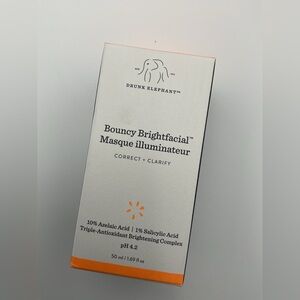 NIB NIB Drunk Elephant Bouncy Brightfacial Masque Illuminateur 1.69oz